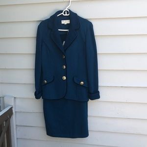 ST JOHN Collection Blue Suit Marie Gray 8